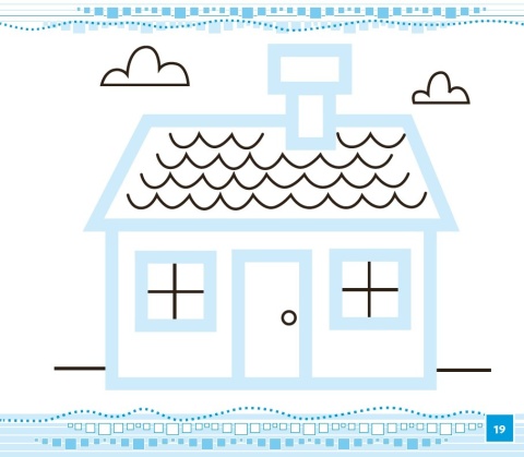 Ćwiczenia grafomotoryczne Obrazki cz. 1 książeczka edukacyjna dla dzieci 3+