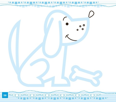 Ćwiczenia grafomotoryczne Obrazki cz. 1 książeczka edukacyjna dla dzieci 3+