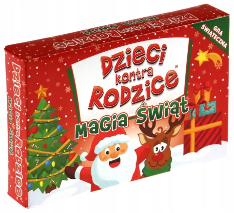 Dzieci kontra Rodzice Magia Świąt gra świąteczna z pytaniami 6+ Kangur