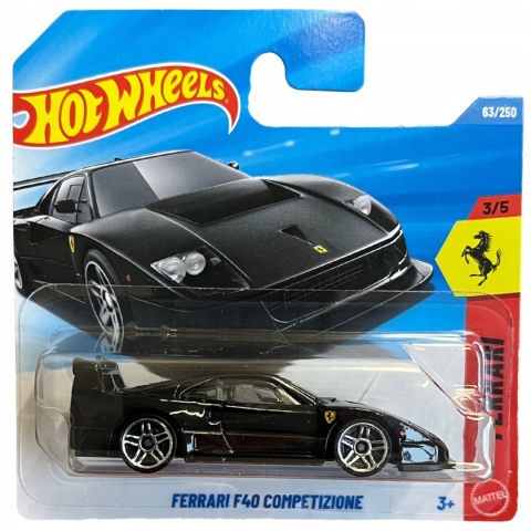 Hot Wheels Ferrari F40 Competizione 63/250 1:64 model kolekcjonerski autko