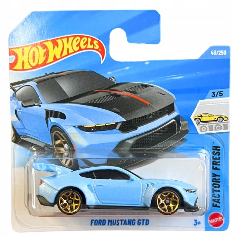 Hot Wheels Ford Mustang GTD JJJ14 1:64 metalowy samochodzik 3+