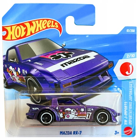 Hot Wheels Mazda RX-7 61/250 J-Imports metalowy samochodzik 1:64 JDM 2026