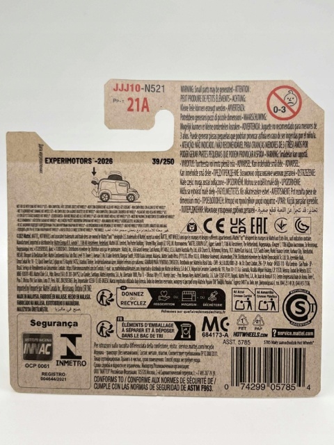 Hot Wheels Roller Toaster 39/250 Experimotors 3/5 JJJ10 model 1:64 autko