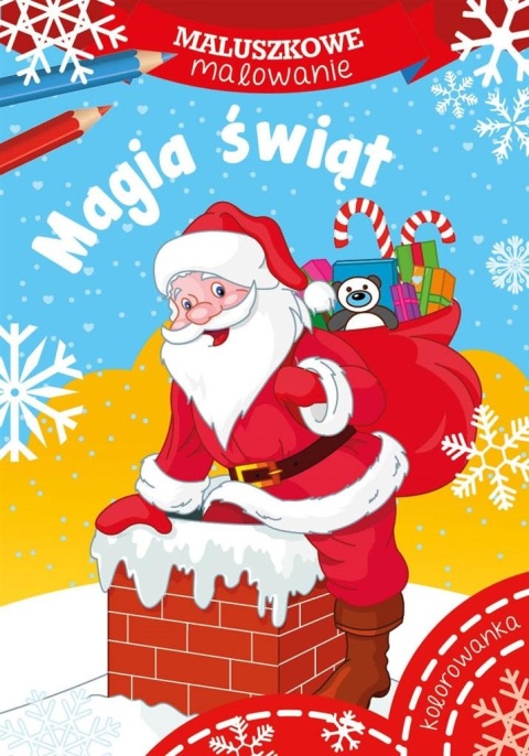 Kolorowanka Magiczne święta dla maluchów Malowanka na prezent dla dzieci