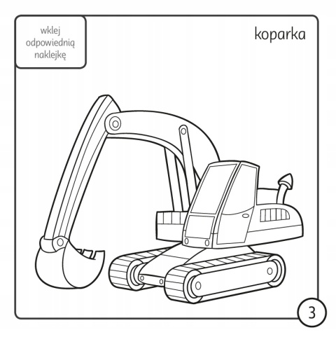 Kolorowanka z kredką Pojazdy Malowanka 24 naklejki kredka 11 kolorów