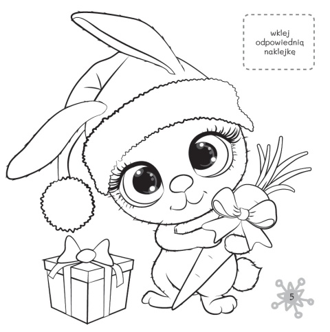 Kolorowanka z kredką Słodziaki 3+ 24 strony naklejki Malowanka dla dzieci