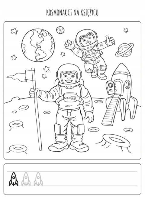 Kolorowanka ze szlaczkiem Malowanka edukacyjna dla dzieci Zawody