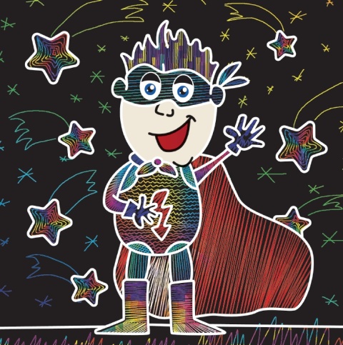 Kreatywna wydrapywanka dla chłopców 3+ książeczka z rysikiem dla dzieci