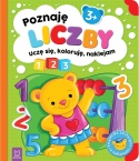 Książeczka Edukacyjna Uczę się koloruję naklejam Kolorowanka z naklejkami