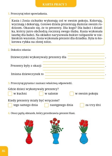 Książeczka do nauki czytania ze zrozumieniem dla dzieci 6+ ćwiczenia