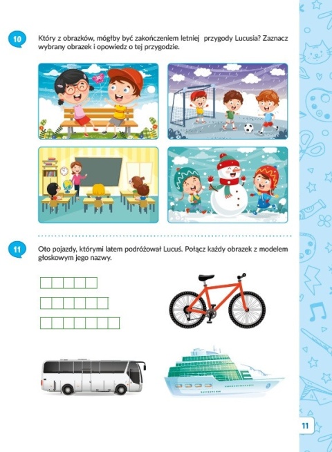 Książeczka edukacyjna dla klasy 1 Uczymy i bawimy się z Lucusiem ćwiczenia
