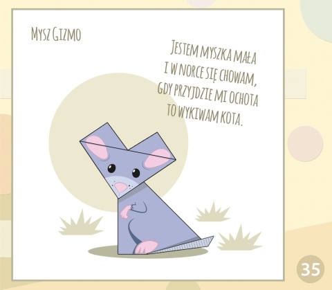 Książeczka z origami dla dzieci 5+ Papierowe zwierzaki kreatywne zabawy