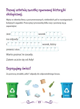 Książeczka z rymowanymi zagadkami dla dzieci 3+ zeszyt nr.4 42 naklejki