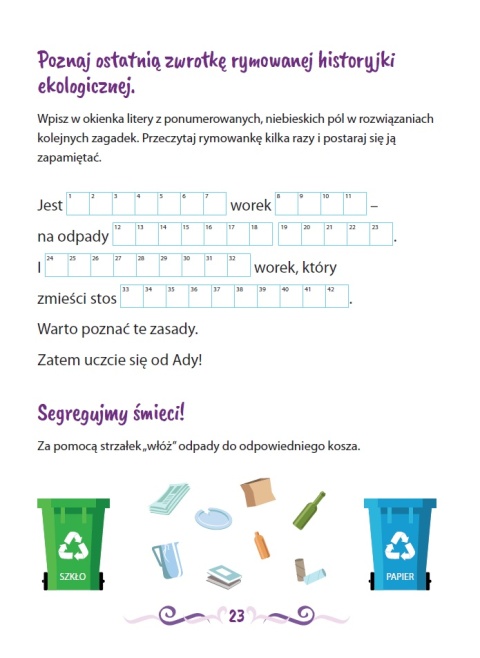 Książeczka z rymowanymi zagadkami dla dzieci 3+ zeszyt nr.4 42 naklejki