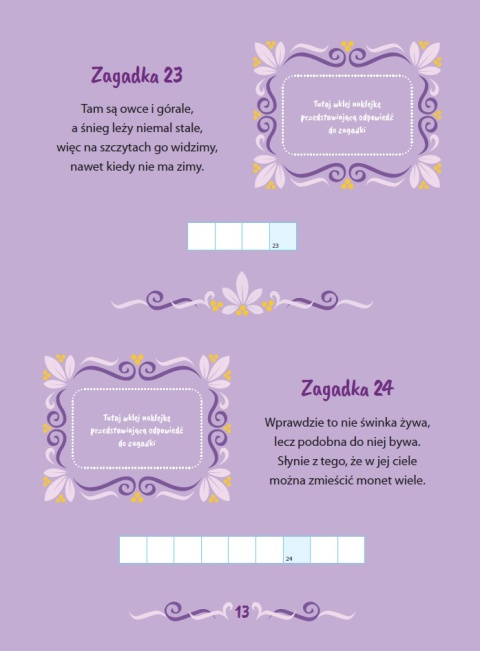 Książeczka z rymowanymi zagadkami dla dzieci 3+ zeszyt nr.4 42 naklejki