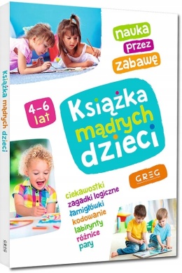 Książka mądrych dzieci zagadki łamigłówki kodowanie labirynty 4-6 lat