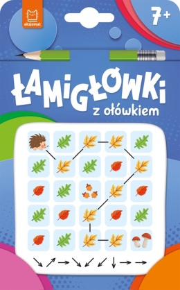 Łamigłówki z ołówkiem 7+ Książeczka dla dzieci zadania krzyżówki logiczne