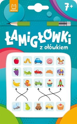 Łamigłówki z ołówkiem 7+ krzyżówki labirynty zagadki książeczka Aksjomat