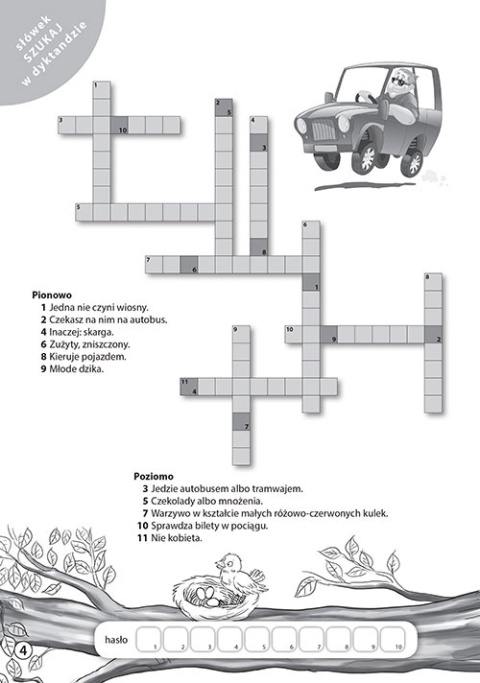 Radosne dyktanda klasy 7-8 Ortografia GREG krzyżówki ortograficzne