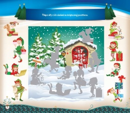 Świąteczne zadania z wioski Mikołaja książeczka z zadaniami i naklejkami 3+