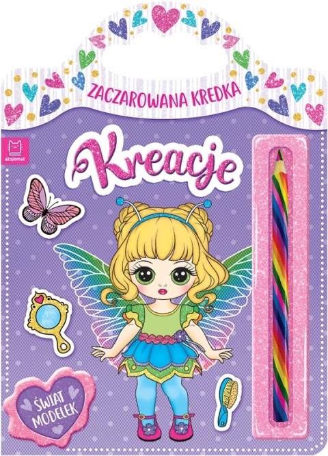 Zaczarowana kredka Świat Modelek kolorowanka naklejki malowanka Aksjomat