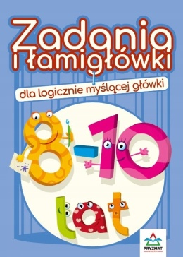 Zadania i łamigłówki 8-10 lat książeczka edukacyjna 80 stron matematyka