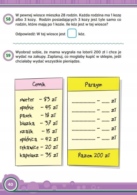 Zadania i łamigłówki 9-11 lat książeczka edukacyjna 80 stron matematyka