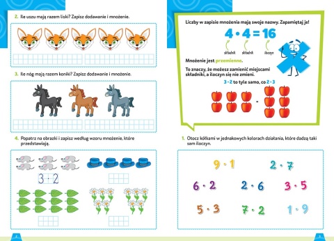 Zestaw książeczek edukacyjnych dla dzieci Pisanie Matematyka eduBEZtrudu