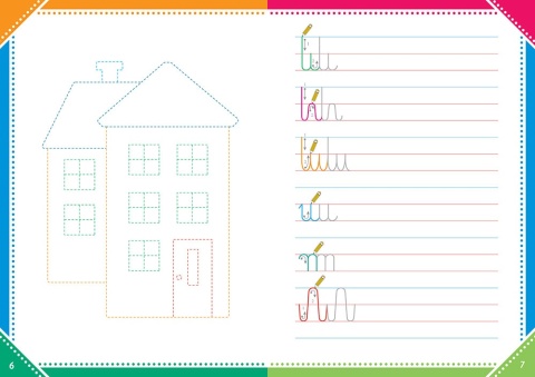 Zestaw książeczek edukacyjnych dla dzieci cyferki literki szlaczki nauka pisania Greg