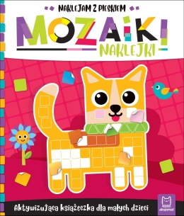 Aktywizująca książeczka z naklejkami 3-6 lat Mozaiki Naklejam z pieskiem
