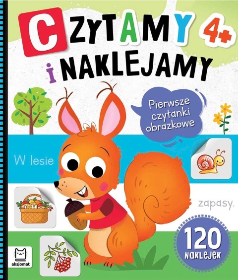Czytamy i naklejamy Pierwsze czytanki obrazkowe Nauka czytania dla dzieci