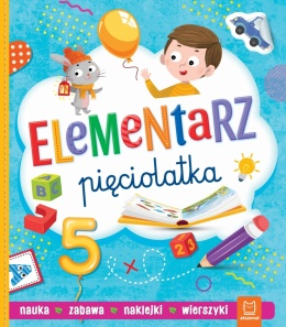 Elementarz pięciolatka książeczka edukacyjna dla dzieci Aksjomat 60 stron