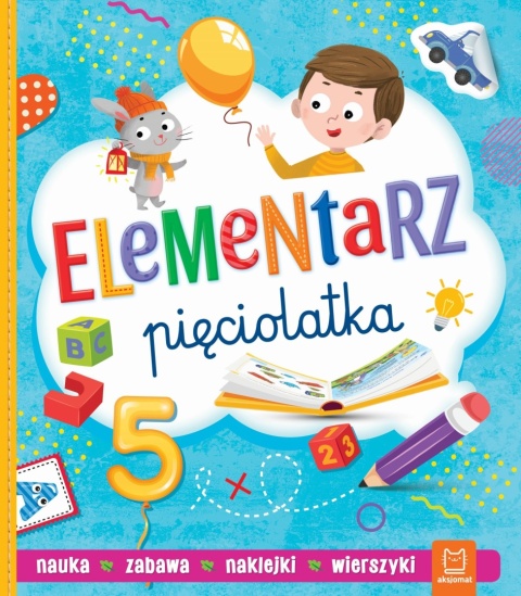 Elementarz pięciolatka książeczka edukacyjna dla dzieci Aksjomat 60 stron