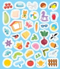 Elementarz sześciolatka 6+ Czytanie Liczenie Naklejki Książka edukacyjna