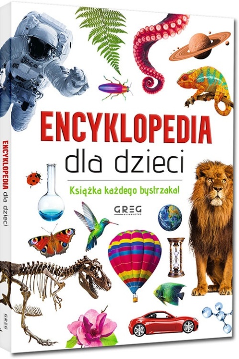 Encyklopedia dla dzieci Greg książka edukacyjna wiedza ogólna Twarda Oprawa