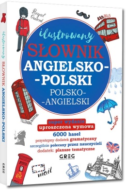 Ilustrowany słownik angielsko polski polsko angielski dla dzieci GREG