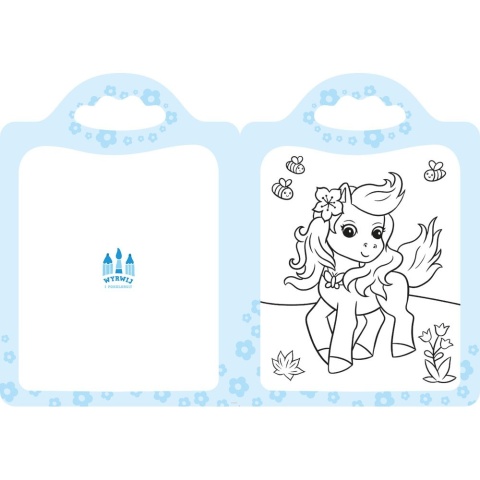 Koloruję kucyki Zaczarowana kredka Aksjomat kolorowanka dla dzieci 4-7 lat