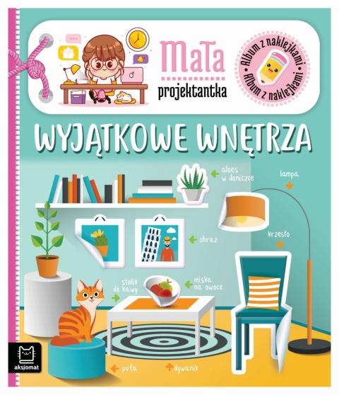 Kreatywna książeczka z naklejkami dla dzieci dekorowanie wnętrz Aksjomat