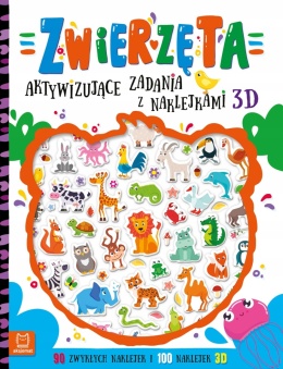 Książeczka z naklejkami 3D łamigłówki zadania labirynty dla dzieci