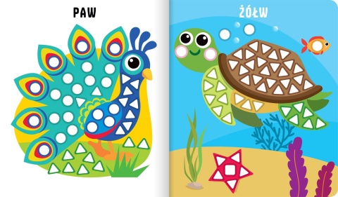 Książeczka z naklejkami Aktywizująca Mozaiki Naklejam z kotkiem Aksjomat