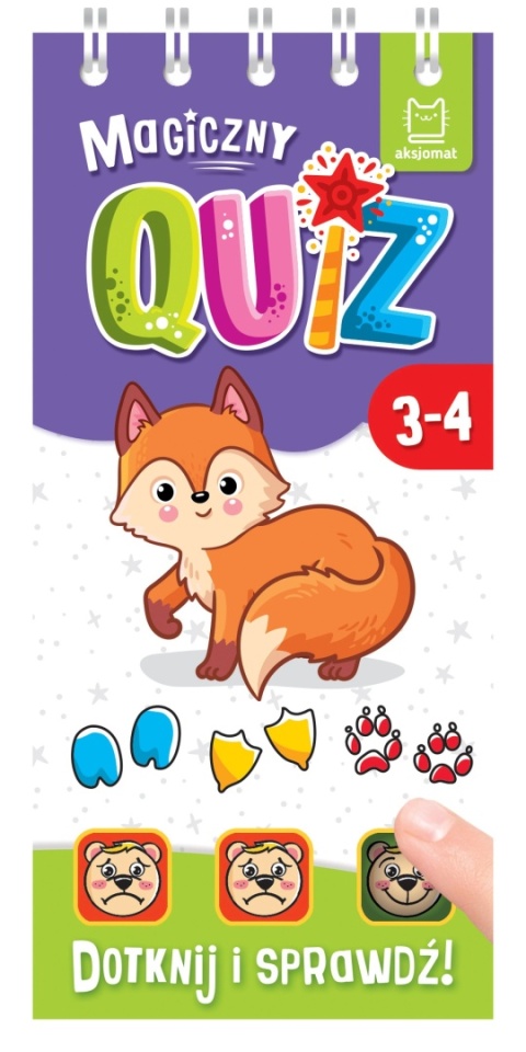 Magiczny quiz Dotknij i sprawdź Aksjomat książeczka edukacyjna 3-4 lata