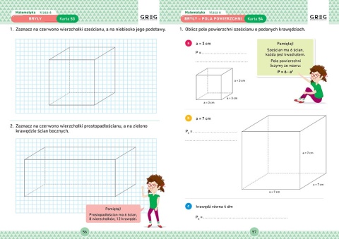 Matematyka klasa 6 karty pracy w szkole i w domu Greg Ćwiczenia Zadania