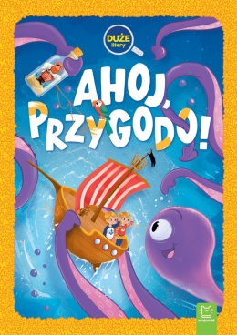 Nauka czytania duże litery Ahoj przygodo pierwsza czytanka twarda oprawa