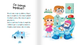 Nauka czytania sylabami duże litery Wakacje pingwinka książka