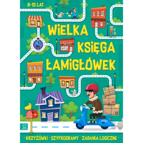 Pakiet książeczek łamigłówki krzyżówki dla dzieci zadania 8-12 lat 3 szt
