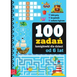 Pakiet książeczek łamigłówki zadania dla 6 latka 4 sztuki dla dzieci