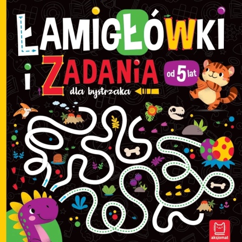 Pakiet książeczek łamigłówki zagadki labirynty dla 5 latka 4 szt Aksjomat