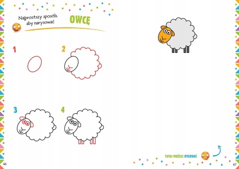 Pierwsze kroki rysowania Nauka rysunku dla dzieci 4-7 lat 96 stron GREG