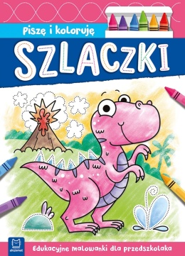 Szlaczki Piszę i koloruję Aksjomat malowanka edukacyjna kolorowanka 4-6 lat
