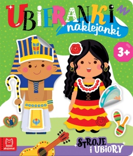 Ubieranki naklejanki Stroje i ubiory Aksjomat książeczka z naklejkami 3+